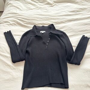 XL CALVIN KLEIN JEANS POLO LONG SLEEVE - USED